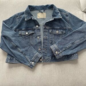 H&M &Denim Cropped Jean Jacket